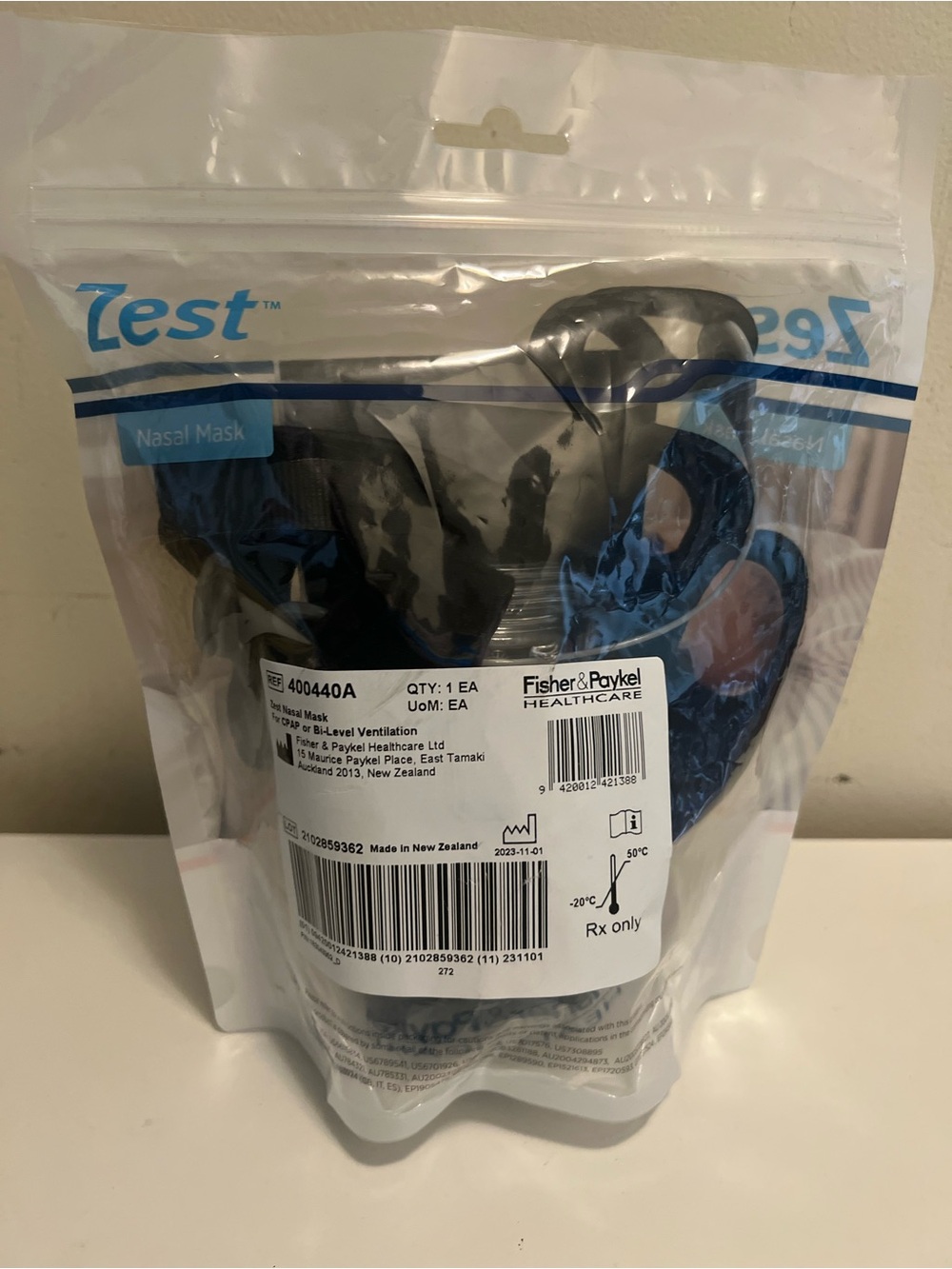 Sealed-Fisher & Paykel Zest Nasal Mask - Standard